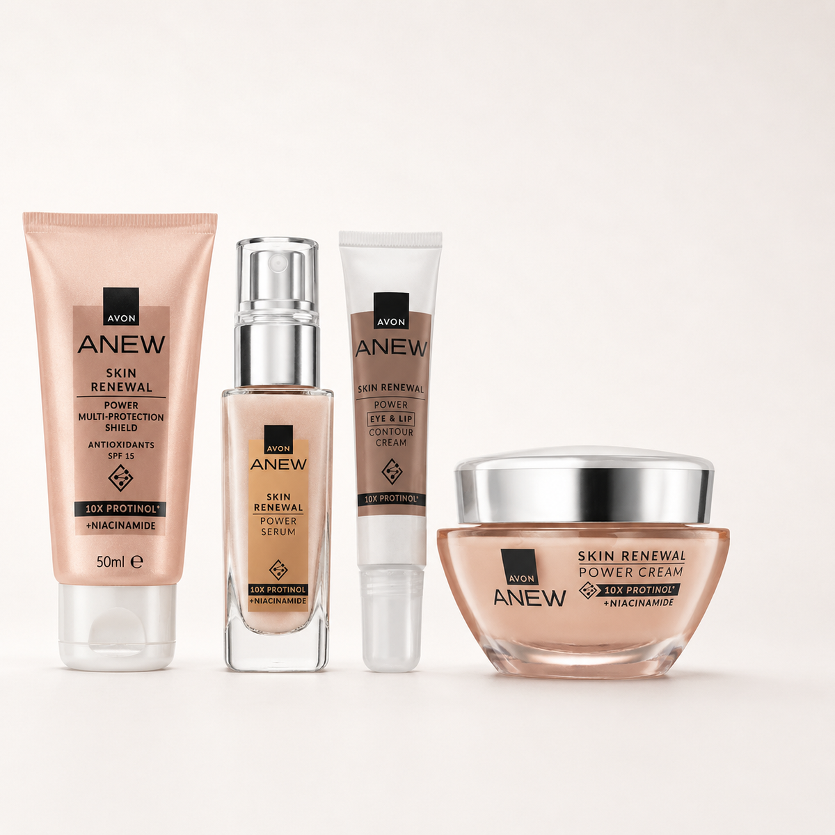 Anew Skin Renewal Power – 4-Piece Skincare Routine